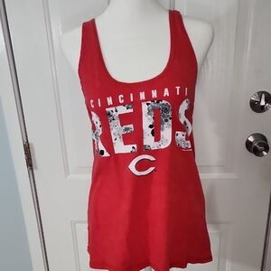 5th & Ocean Red Cincinnati Reds Women's Tank Top